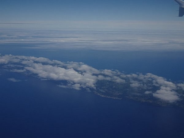 View of São Jorge from airplane<